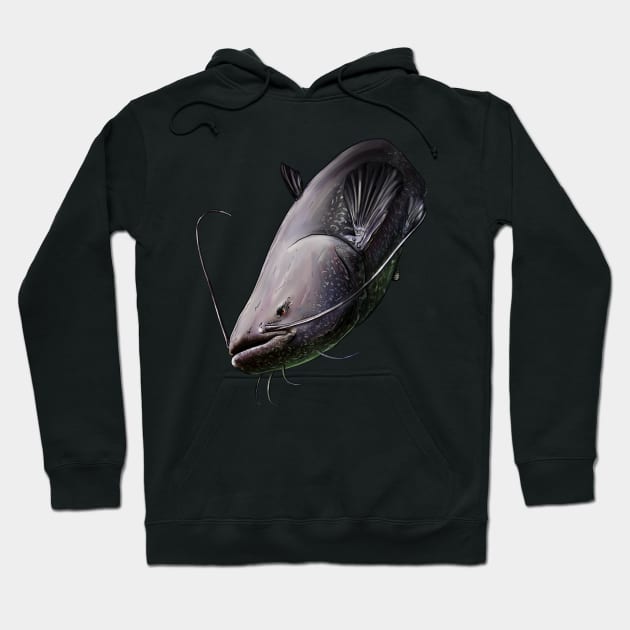 Wels catfish Hoodie by Sandarmi